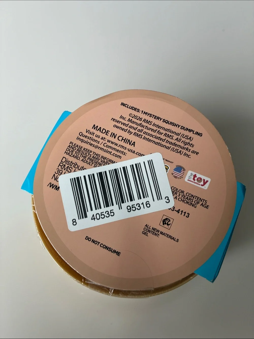 RMS Mystery Squishy Dumpling - Golden Sparkle Edition (Gold Confirmed) Unopened